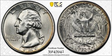 1949-D 25C MS63