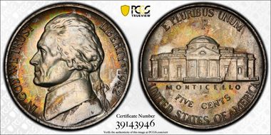 1942-P 5C Silver PR66