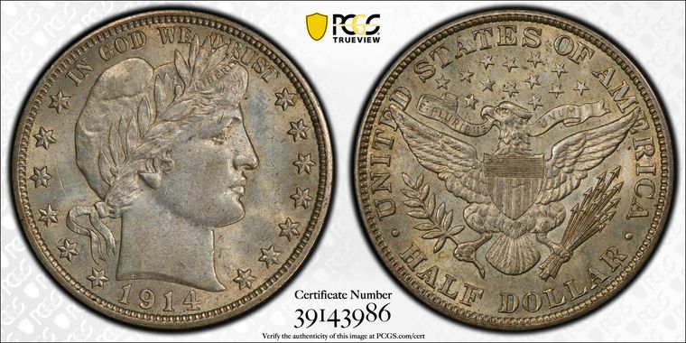 Cert 39143986 - Coin Image