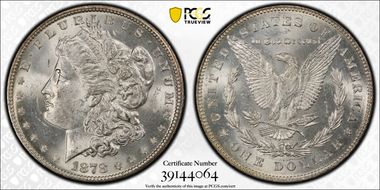 1878 7/8TF $1 Strong, VAM 41B, 7/7 MS63