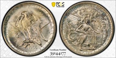 1936-S 50C Texas MS67+