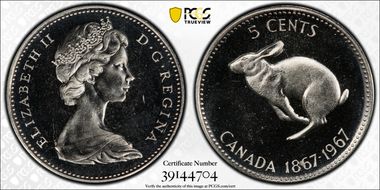 1967 5C Coin Alignment PL66CAM