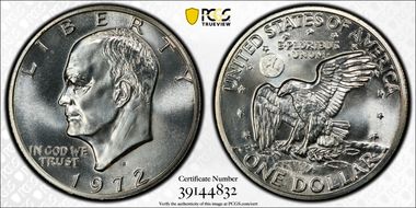 1972-S $1 Silver MS67