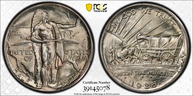 1926 50C Oregon MS65