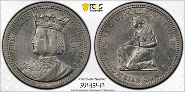 1893 25C Isabella AU53
