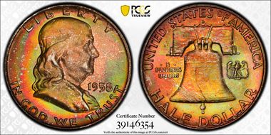 1958-D 50C MS67+ FBL