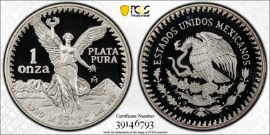 1990-Mo Onza Libertad Ag PR69DCAM