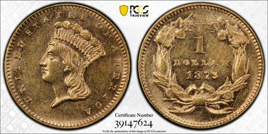 1879 G$1 AU58