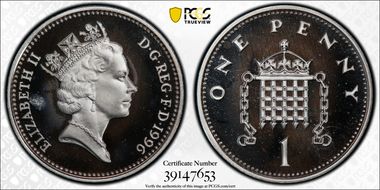 1996 1P S-B4 Silver PR66DCAM