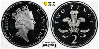 1996 2p S-C4 Silver PR67DCAM