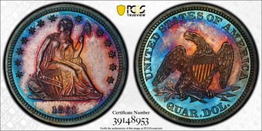 1861 25C PR66