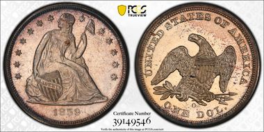 1859-O $1 MS63