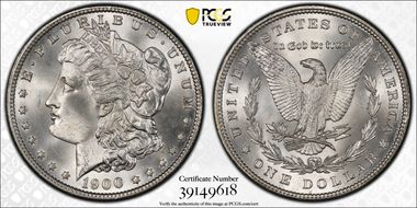 1900 $1 MS66+ 