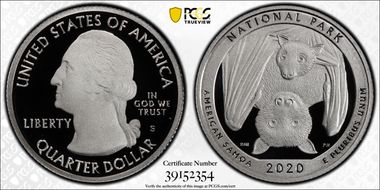 2020-S 25C American Samoa NP - Silver First Strike PR70DCAM