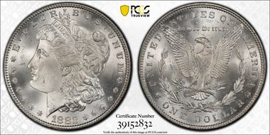 1882 $1 MS65+