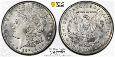 1921-S $1 MS66+