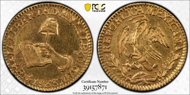 1833-Mo MJ 1/2 Esc AU58