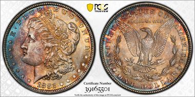1882 $1 MS64