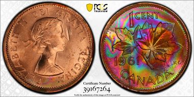 1961 1C MS65RB