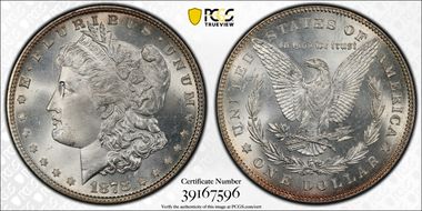 1878 7/8TF $1 Weak MS65+ 