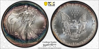 1993 $1 Silver Eagle MS66