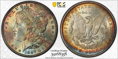 1887 $1 MS66+