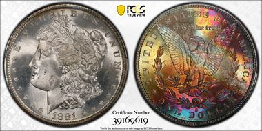 1881-S $1 MS67