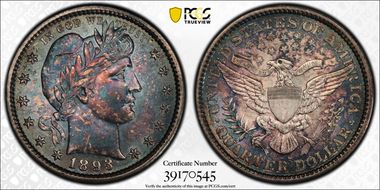 1893-S 25C MS64