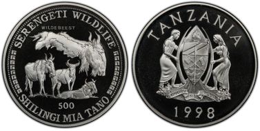 1998 500 S Serengeti Wildlife Wildebeest PR69DCAM
