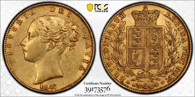 1847 Sov S-3852 AU58