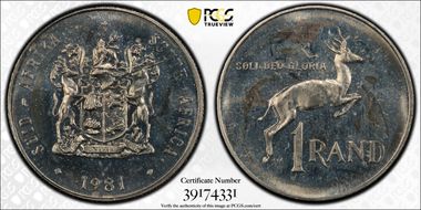 1981 Rand Nickel MS63