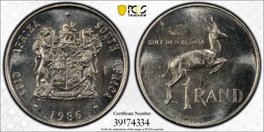 1986 Rand Nickel MS63