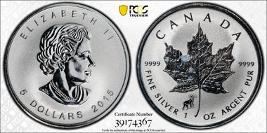 2015 $5 ML Goat Privy SP63