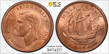 1944 1/2D S-4115 MS64RB