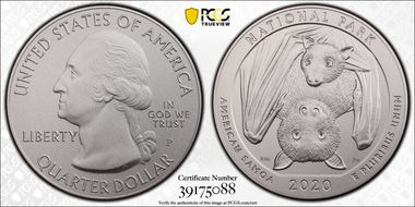 2020-P 25C American Samoa NP 5 oz Silver First Strike SP70