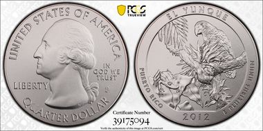 2012-P 25C El Yunque NP 5 oz Silver SP69