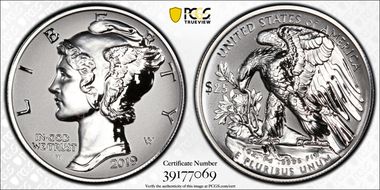 2019-W $25 Palladium, Reverse Proof First Strike PR69