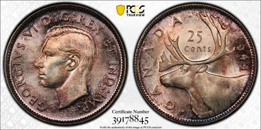 1944 25C MS65