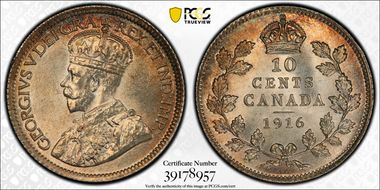 1916 10C MS64