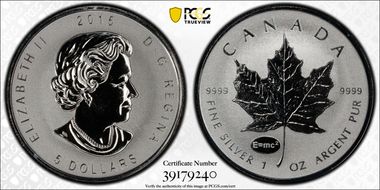 2015 $5 ML E=MC2 Privy SP69