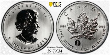 2012 $5 ML Tower of Pisa Privy SP68