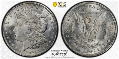 1921-S $1 MS64+