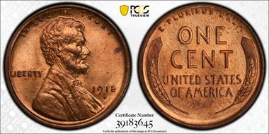 1918-D 1C MS65RD