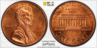 1995-D 1C DDO, FS-103 MS66RD