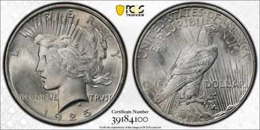 1925 $1 MS65