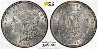 1880 $1 MS63