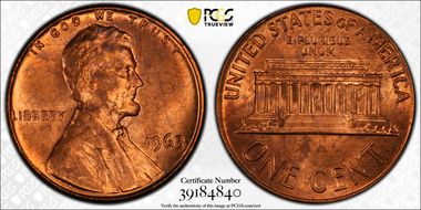 1963 1C MS64RD