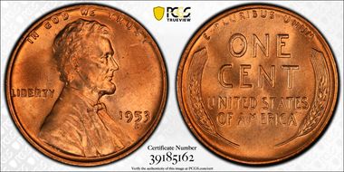 1953-D/D 1C RPM, FS-501 MS65RD