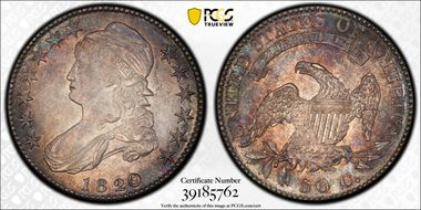 1820/19 50C Curl Base 2 MS62