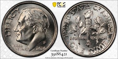 2020-P 10C Early Find MS67FB